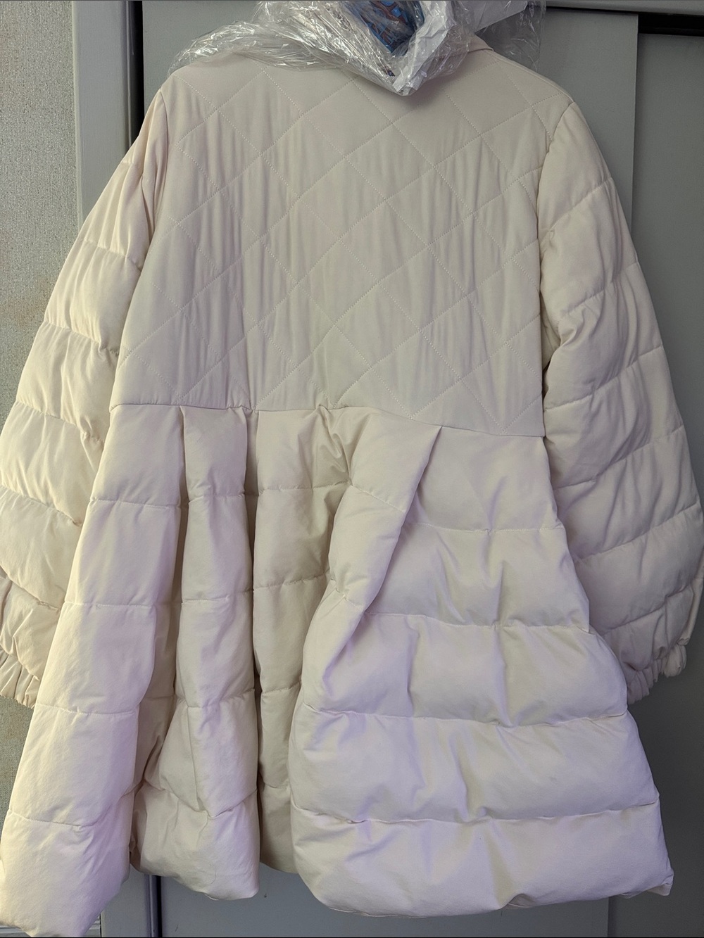 Selkie The Collection Dolly Baby Pink Quilted Flared Puffer Coat size 2X - Picture 4 of 11